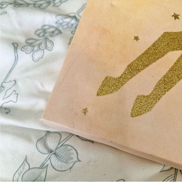 Sparkly Whimsical Colorful Pastel Magical Fairytale Unicorn Canvas Wall Art - Picture 9 of 10